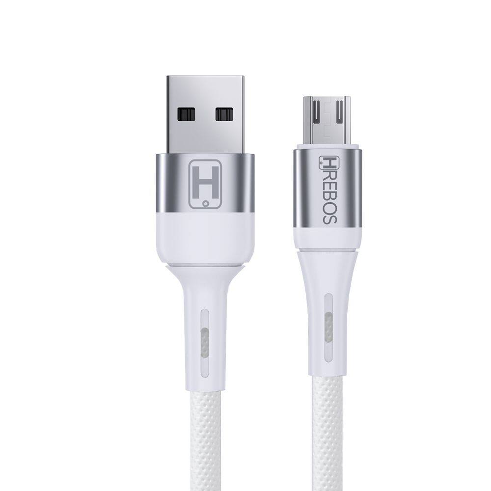 Cabo de Celular 1 Metro USB / V8 Hrebos HS-296