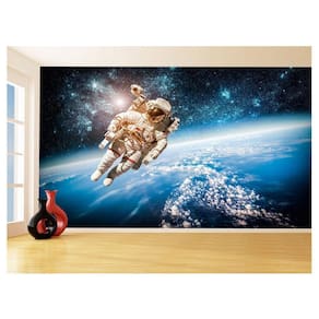 Papel De Parede 3D Espaço Estrelas Astronauta 3,5M Nsp89
