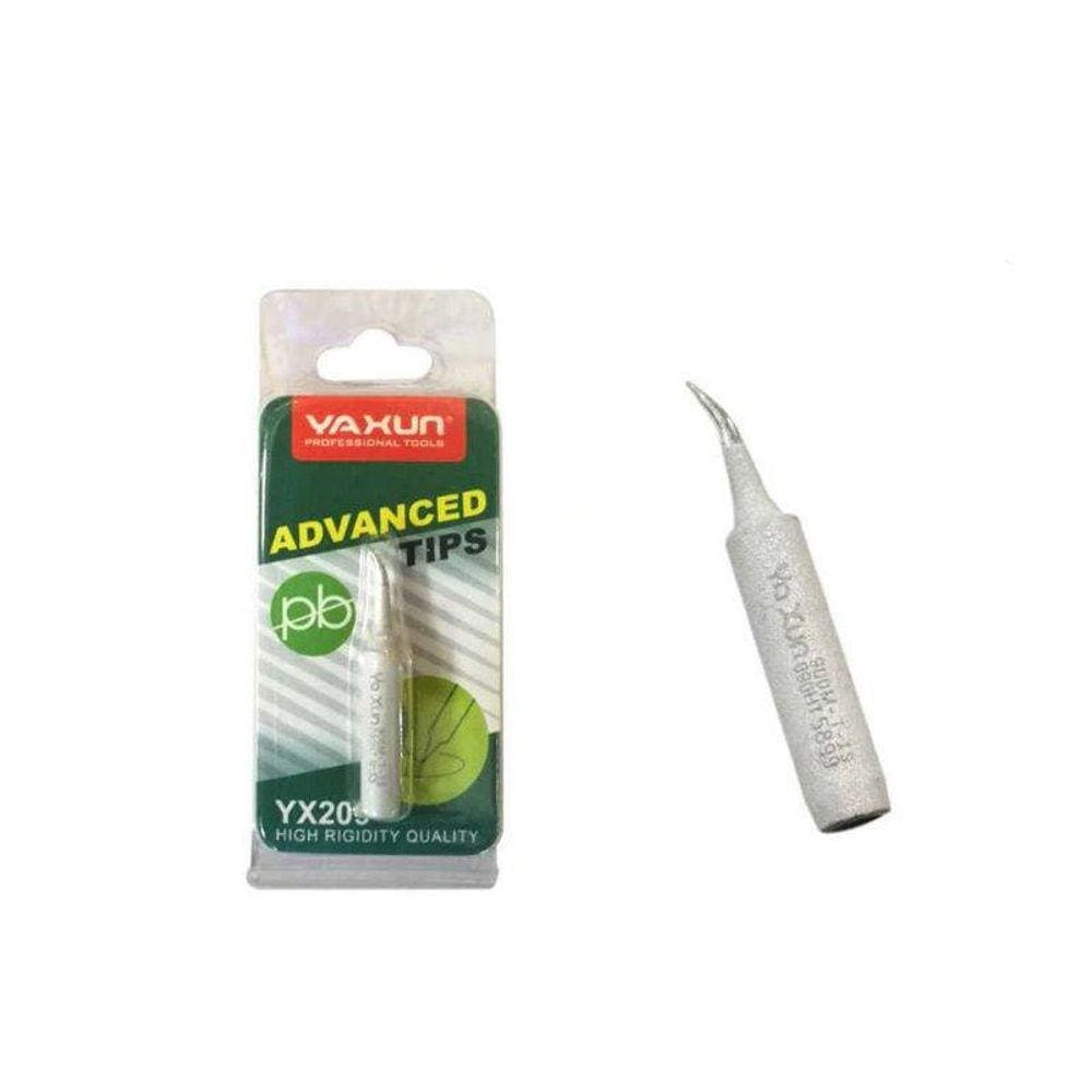 Ponteira Para Ferro De Solda Yaxun Yx209Is Branco Curvo