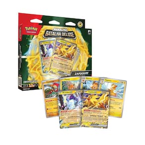 Pokemon Baralho Batalha Deluxe Zapdos EX PS 200 60 Cartas Copag