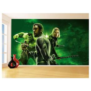Papel De Parede 3D Heróis Vingadores Ultimato 3,5M Nhma293