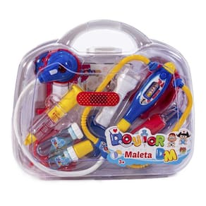 Kit Médico Infantil Doutor Maleta Azul Dm Toys 6174