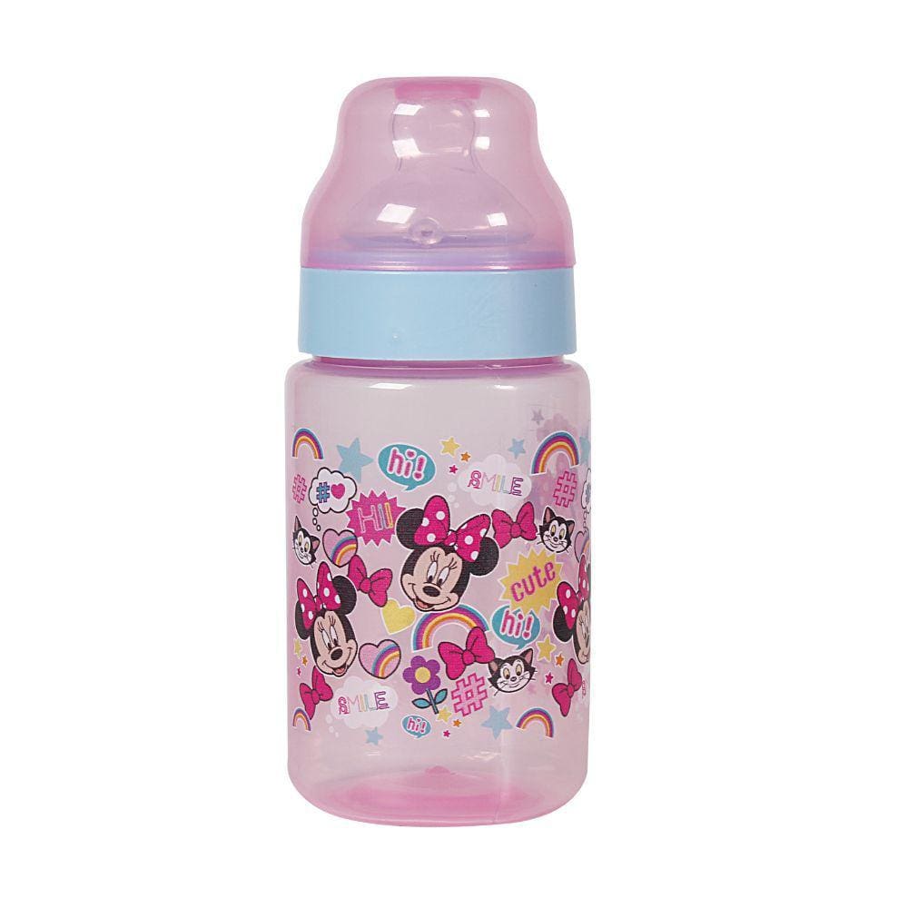 Mamadeira Minnie 300ml Wide Neck Orto Sil - Baby Go