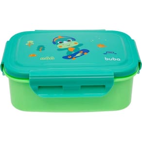 Lancheira Bento Box Pote Inox Infantil Com Divisória Buba