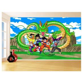 Papel De Parede Dragon Ball Goku Vegeta Anime 3,5M Dbz492