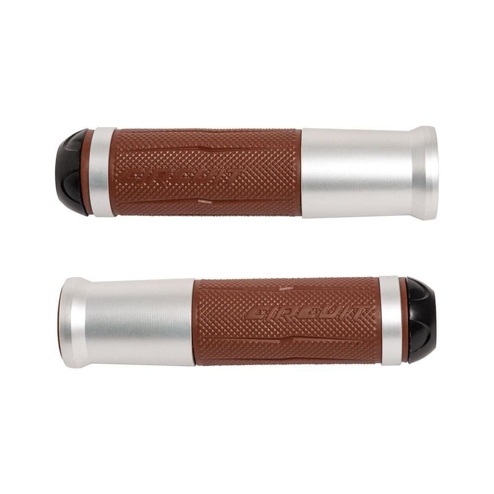 Manopla Circuit Silverstone Marrom/aluminio [F016]