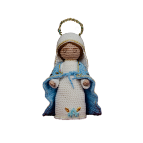 Santinha Linda De Crochê Amigurumi Nossa Senhora Das Graças