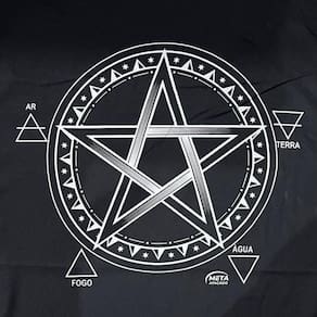 Toalha Pentagrama Tecido Jogo Cartas Tarot - Selecione A Cor