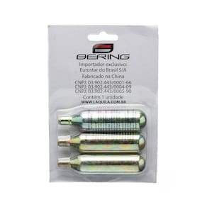 Kit Conserto Pneu Bering (refil 03 Garrafas De Co2 16g) [F016]