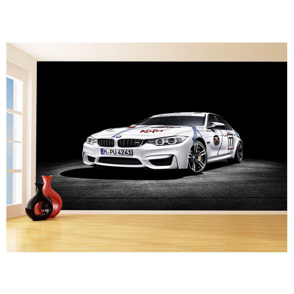 Papel De Parede 3D Carro Bmw M3 M4 Serie Sport 3,5M Car34