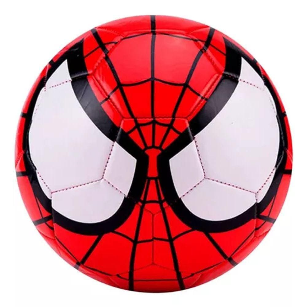 Brinquedo Kit Bola De Couro Infantil Homem Aranha Spider Man Para Esportes + Bomba Para Encher