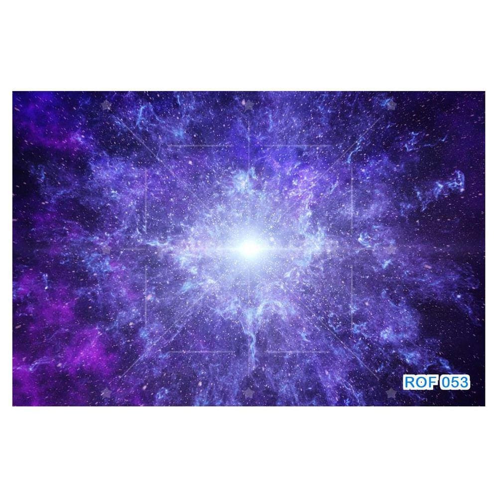 Papel De Teto Céu Espaço Estrelas Galáxias 3,5M Rof53