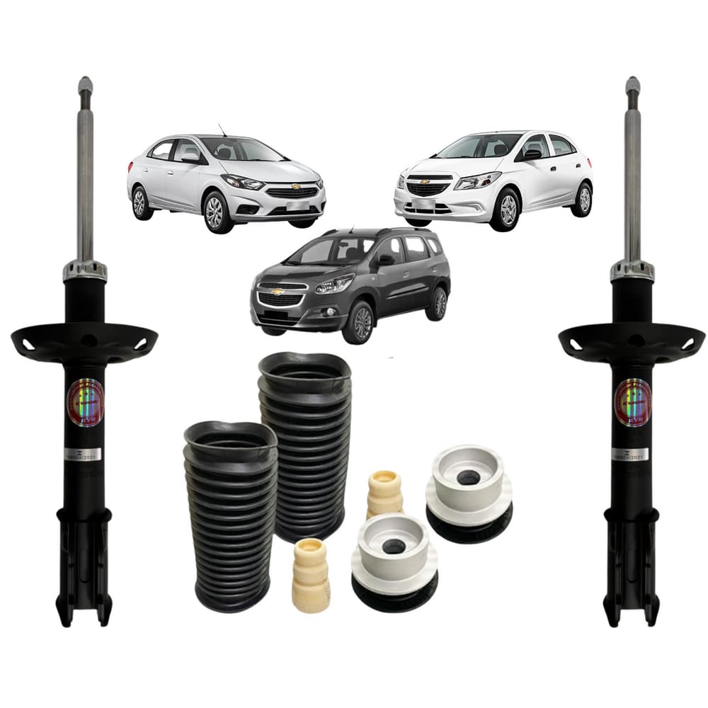 2 Amortecedor Dianteiro Kayaba + Kit Batente Chevrolet Onix 2013 A 2019
