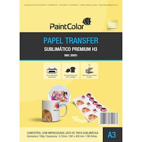 Papel Sublimático A3 Globinho Premium H3 - 100 Folhas