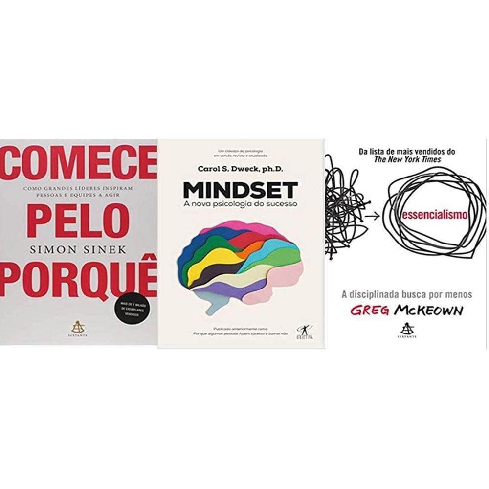 Kit 3 Livros Comece Pelo Porque Como Grandes Líderes