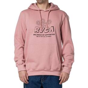 Moletom RVCA Canguru Gardener 280G WT24 Masculino Rosa