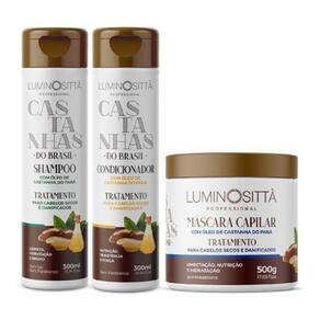 Kit Castanhas Do Brasil Hidratação Capilar Luminosittà