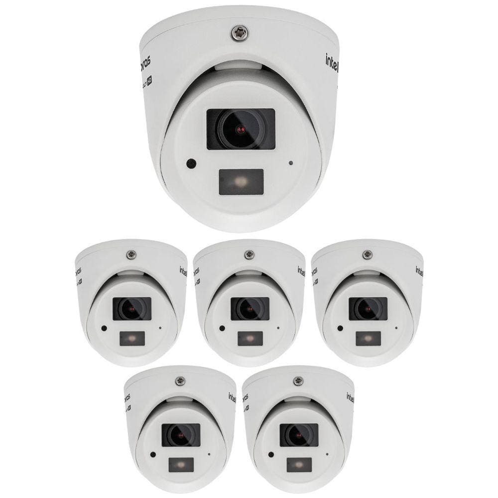 Kit 6 Câmeras Multi HD 2 Megapixels 20m VHD 3220 MINI D Intelbras
