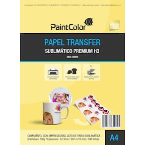 Papel Sublimático A4 Globinho Premium H3 - 100 Folhas