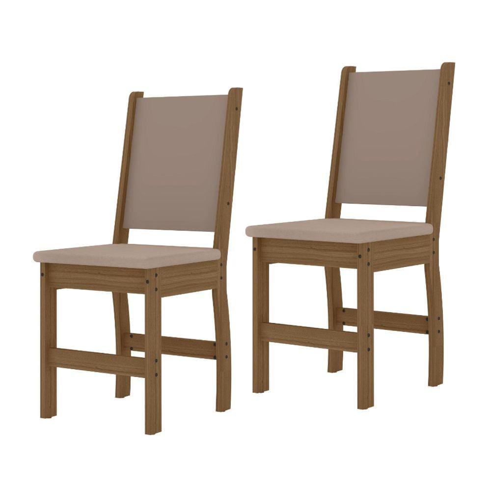 Kit 2 Cadeiras para Cozinha Clara Carvalho/Savana
