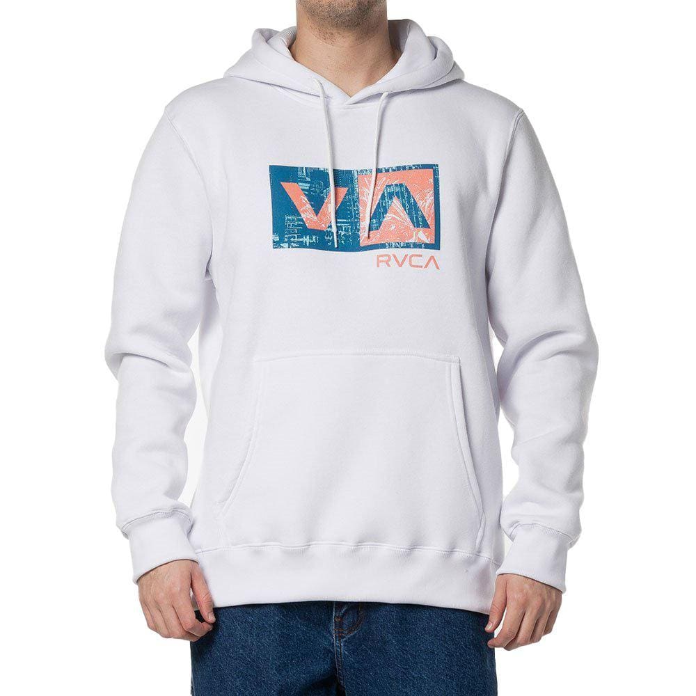 Moletom RVCA Canguru Balance Box 305G WT24 Branco