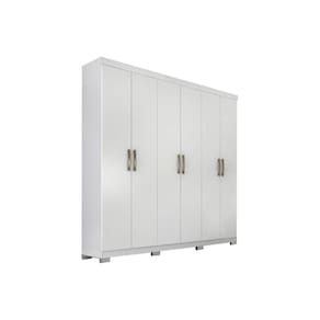 Guarda Roupa Casal 6 Portas E 3 Gavetas Clara Flex Branco - Panan