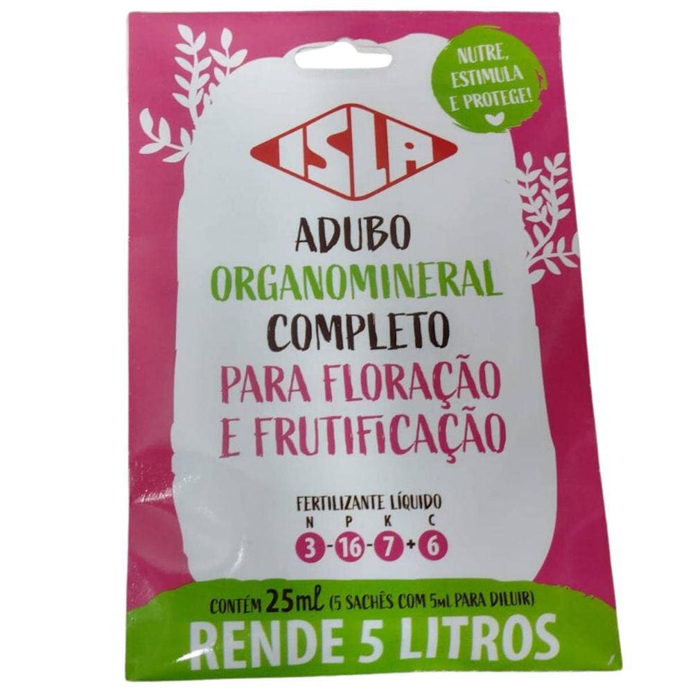 Adubo Organomineral para Floração e Frutificação (25ml) ISLA
