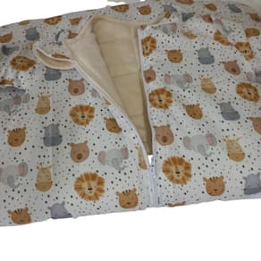 Saco De Dormir Inverno Bebê Manga Longa Dupla Face G