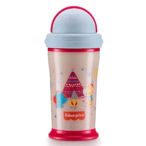 Copo Térmico Playful Brilha No Escuro Rosa Star Fisher Price