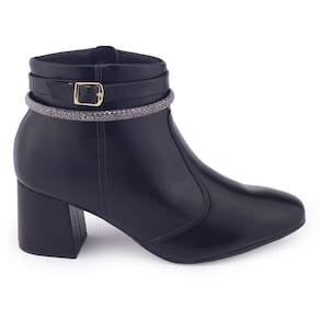 Bota Feminina Beira Rio 9076.107 Casual salto bloco 7,5cm