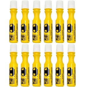 Kit 12 Marcadores Industrial Amarelo Baden