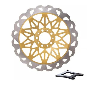 Disco Freio Dianteiro Gp7 Cg 150 09/15 Dourado 320mm Oversiz [F016]