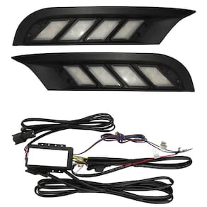 Kit LED DRL Luz Diurna Kicks Com Função Seta 2017 2018 2019 2020 Preto