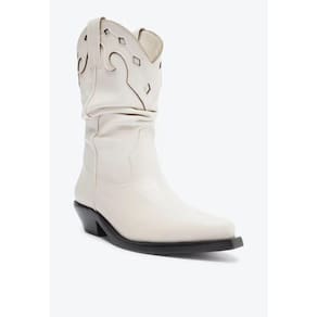 Bota Western Couro Branco Schutz Feminino
