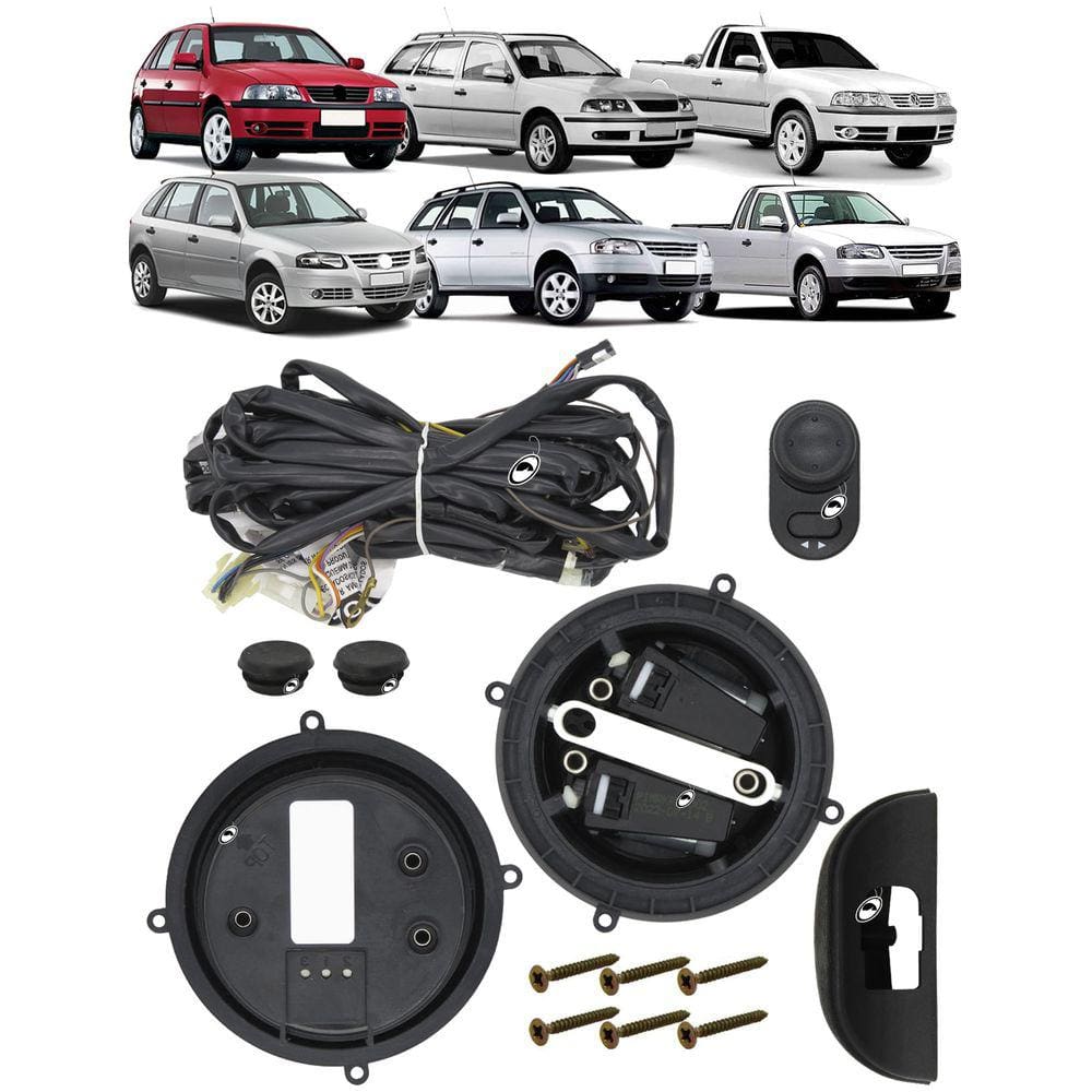 Kit Retrovisor Simples Gol Saveiro Parati G3 e G4 Tragial
