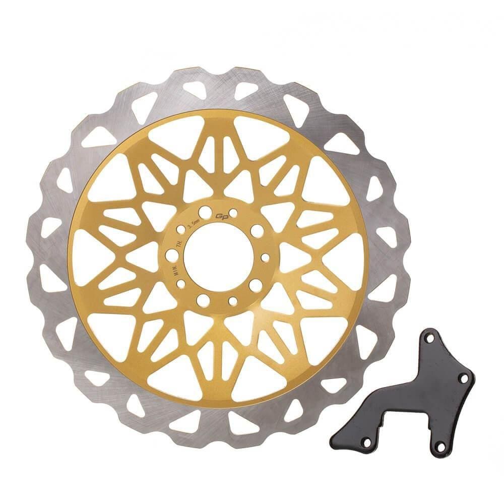 Disco Freio Dianteiro Gp7 Cg 150 04/08 Dourado 320mm Oversiz [F016]