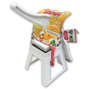 Cortador de Batata Palito Lâmina Inox 64 Palitos - Branco