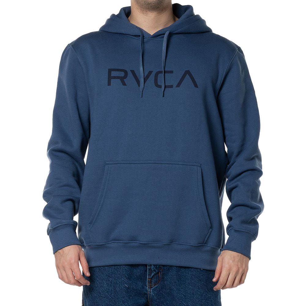 Moletom RVCA Canguru Big RVCA 280G WT24 Masculino Azul
