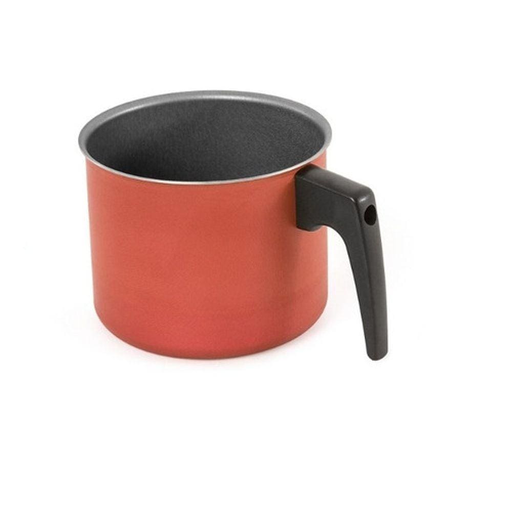 Canecão Leiteira Antiaderente Cereja e Preto 1 Litro Pequeno nº12