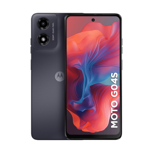 imagem-Smartphone Motorola Moto g04s - 128GB 8GB (4GB RAM+4GB Ram Boost) AI Camera 16MP sensor FPS lateral - Grafite