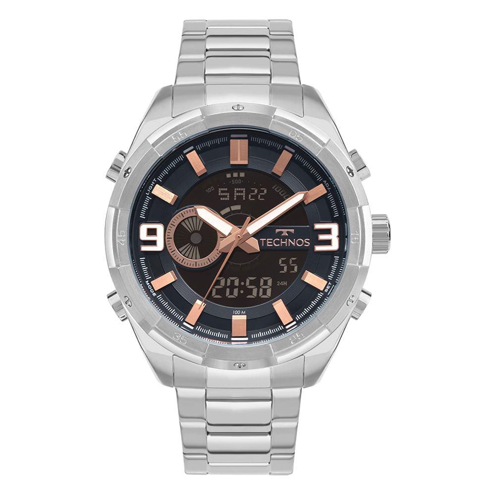 Relógio Technos Masculino Ts Digiana Prata - YXD0645AAB/1A