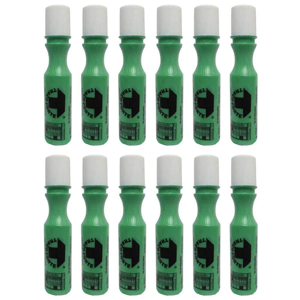 Kit 12 Marcadores Industrial Verde Baden