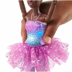 Barbie Bailarina Luzes Brilhantes Negra - Mattel