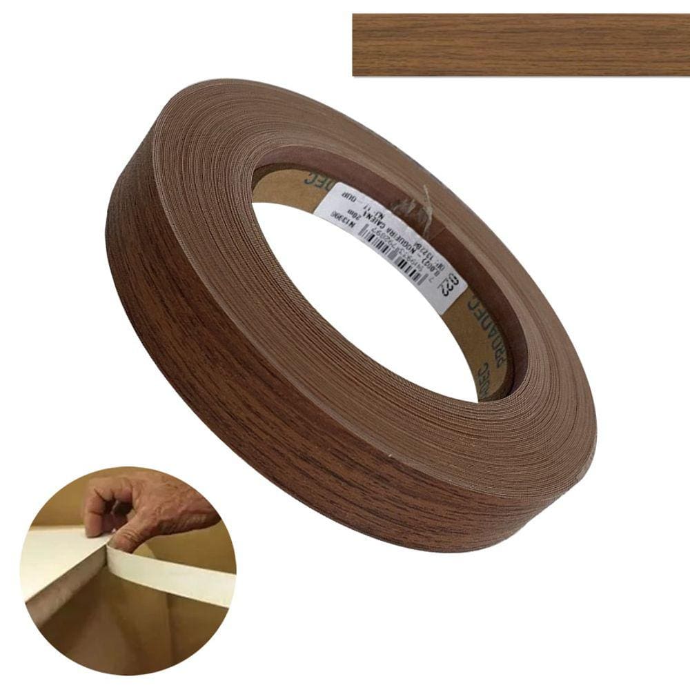 Fita De Borda PVC Nogueira Caiena 22mm X 20m Proadec