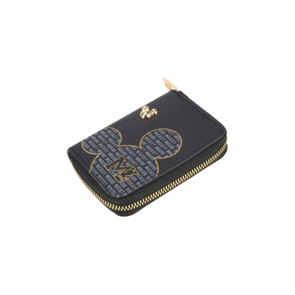 Mini Carteira Mickey Mouse Porta Cartões Ca27884 Preto