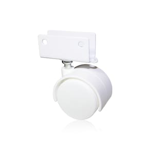 Rodizio Rb 40 Branco Chapa U 15 Mm Sem Trava - Bigfer