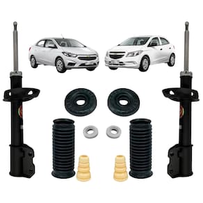Kit Batente+02 Amortecedor Kayaba Dianteiro Chevrolet Prisma 2013 A 2018
