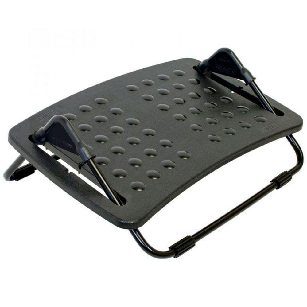 Apoio Ergonômico Para Pés Regulável Em Mdf Multivisão Preto