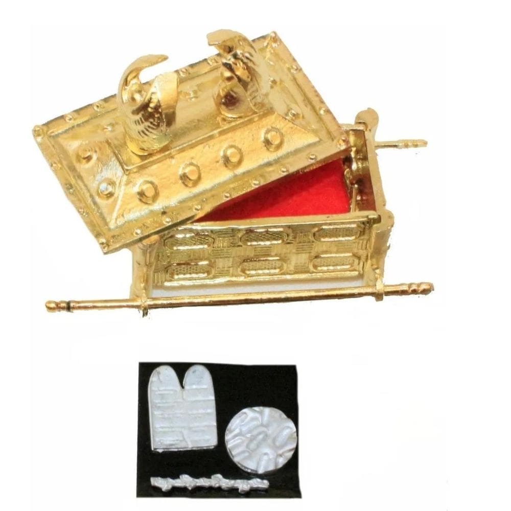 Arca Da Aliança Metal Pequena + Utensílios Metal