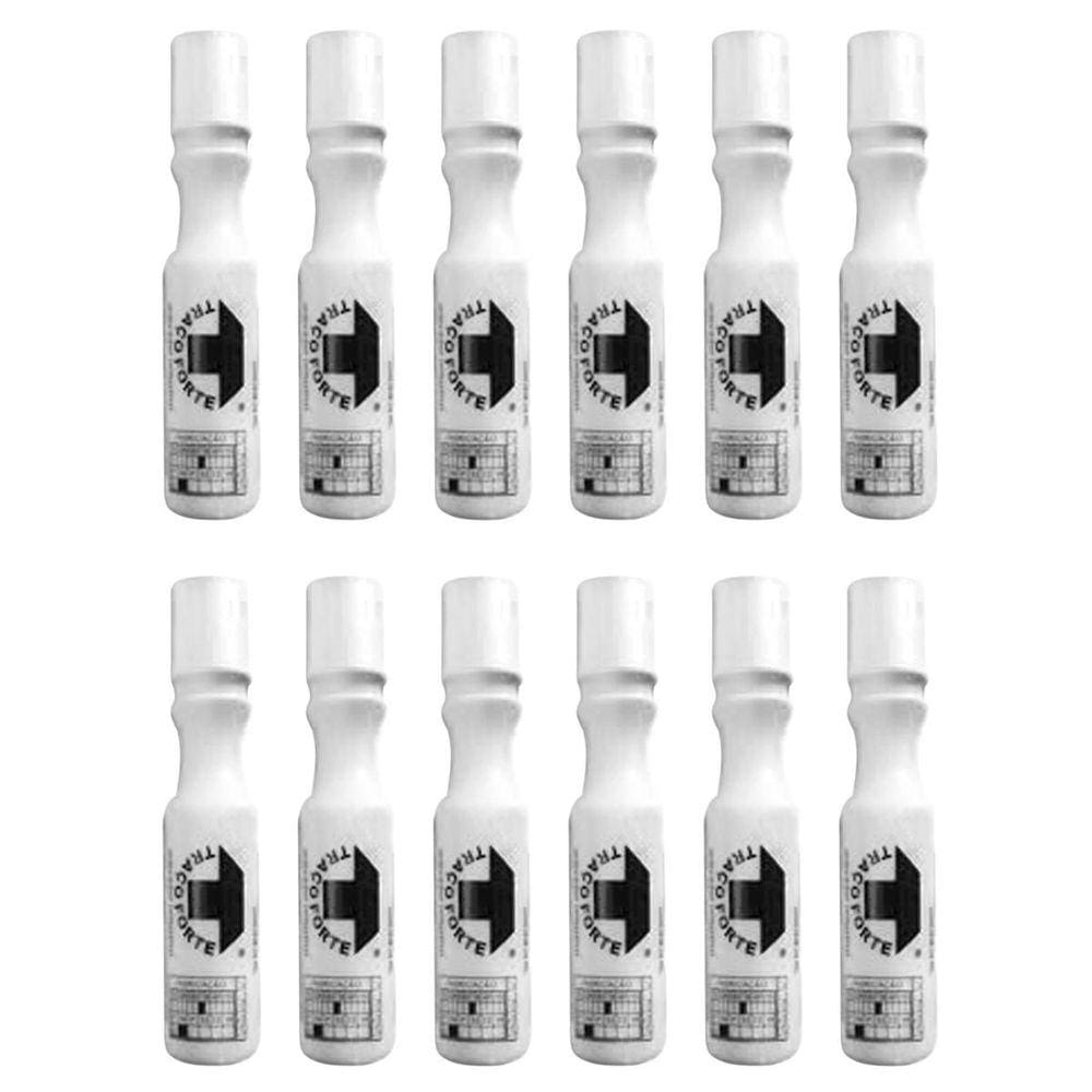 Kit 12 Marcadores Industrial Branco Baden